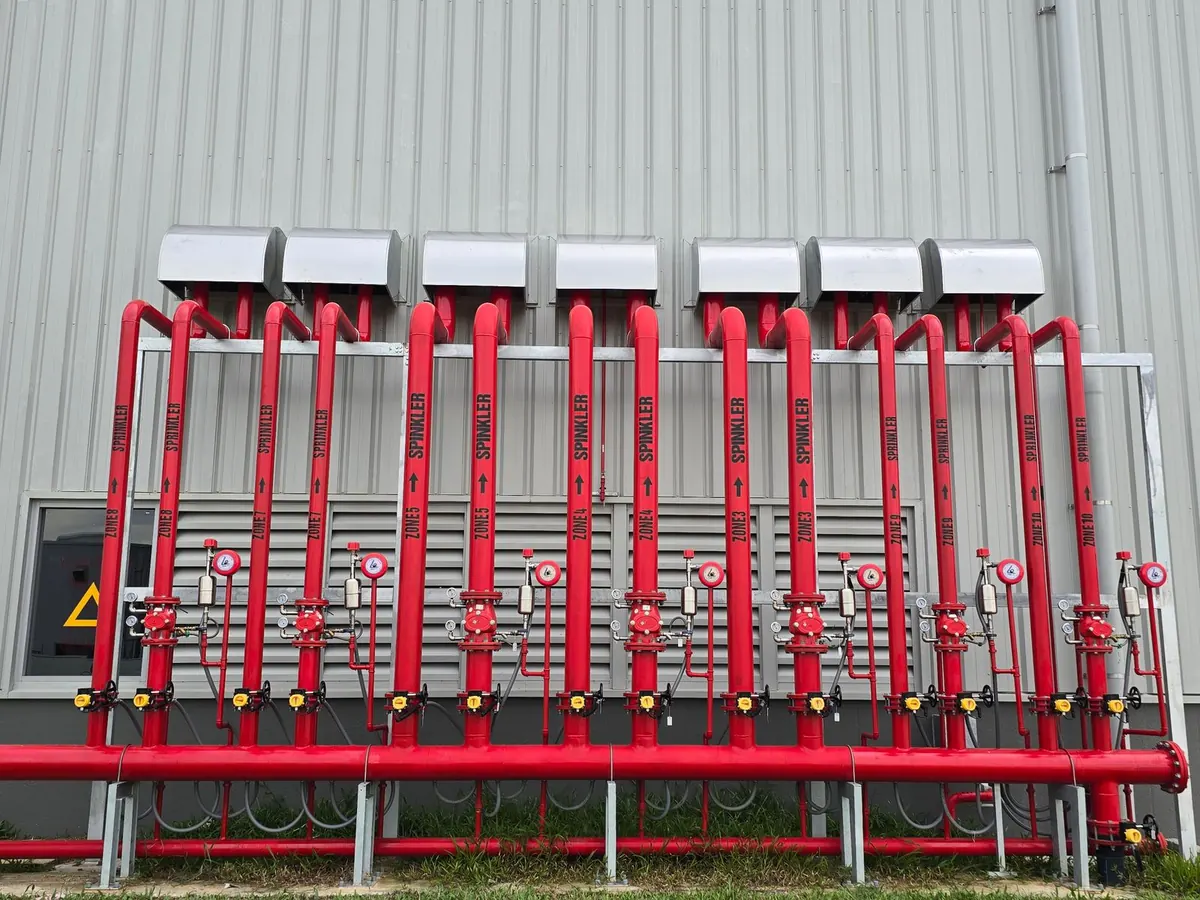 Water fire suppression systems